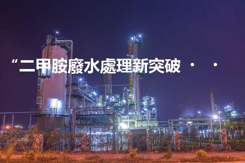 “二甲胺廢水處理新突破，綠色環(huán)保技術(shù)引領(lǐng)以后”